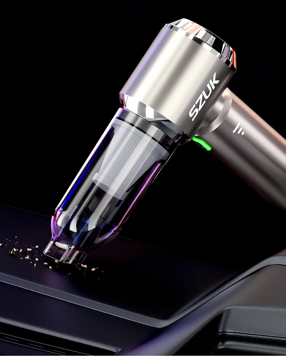 Aspirador Portátil SZUK 985000PA - Para Carro e Casa, Compacto e Potente, com Função de Sopro Aspirador Portátil SZUK 985000PA - Para Carro e Casa, Compacto e Potente, com Função de Sopro